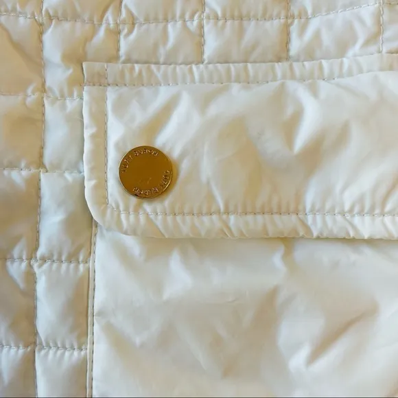 ❤️ TORY BURCH Tricia White puffer Vest Size XS M24