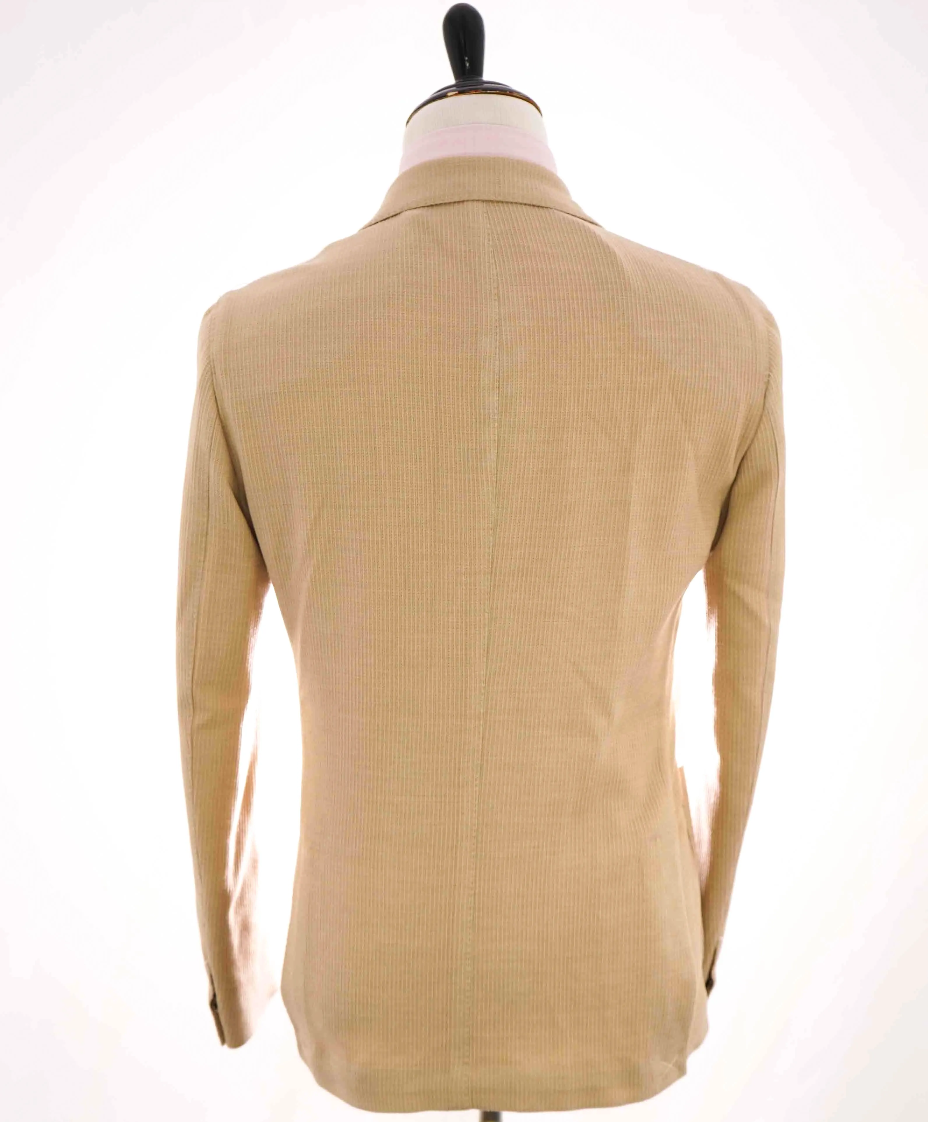 $1,495 ELEVENTY - LORO PIANA *JERSLEY* Ribbed Wool Neutral Blazer - 40 (50 EU)
