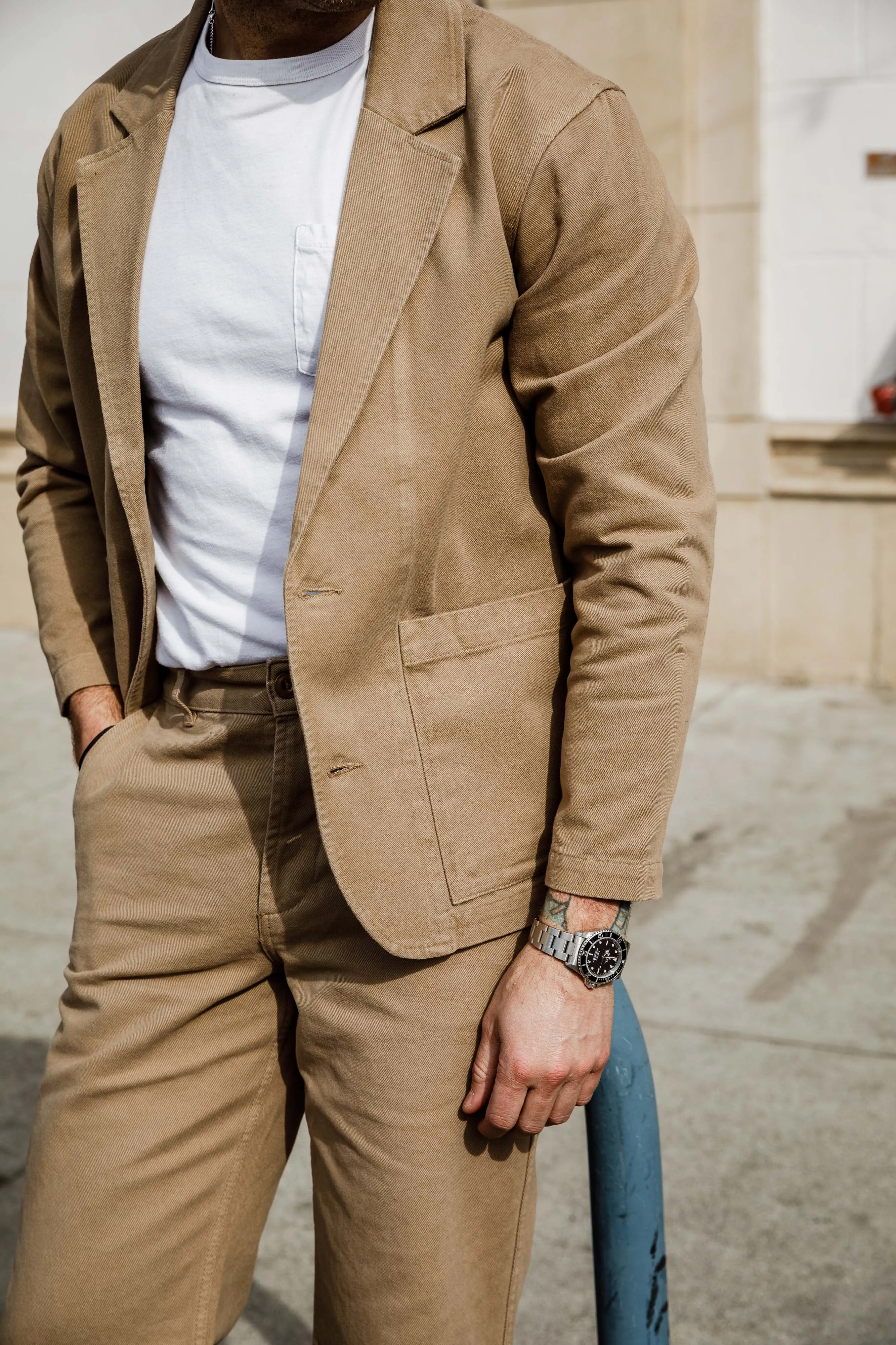 3sixteen - Work Blazer - Khaki Twill