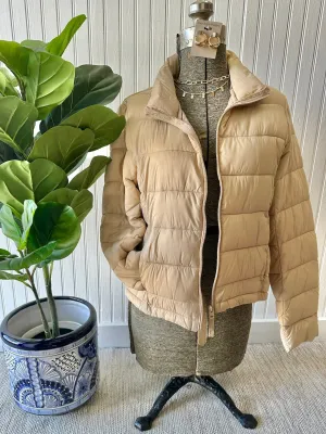 40% Off - Perfect For You Khaki Puffer Jacket