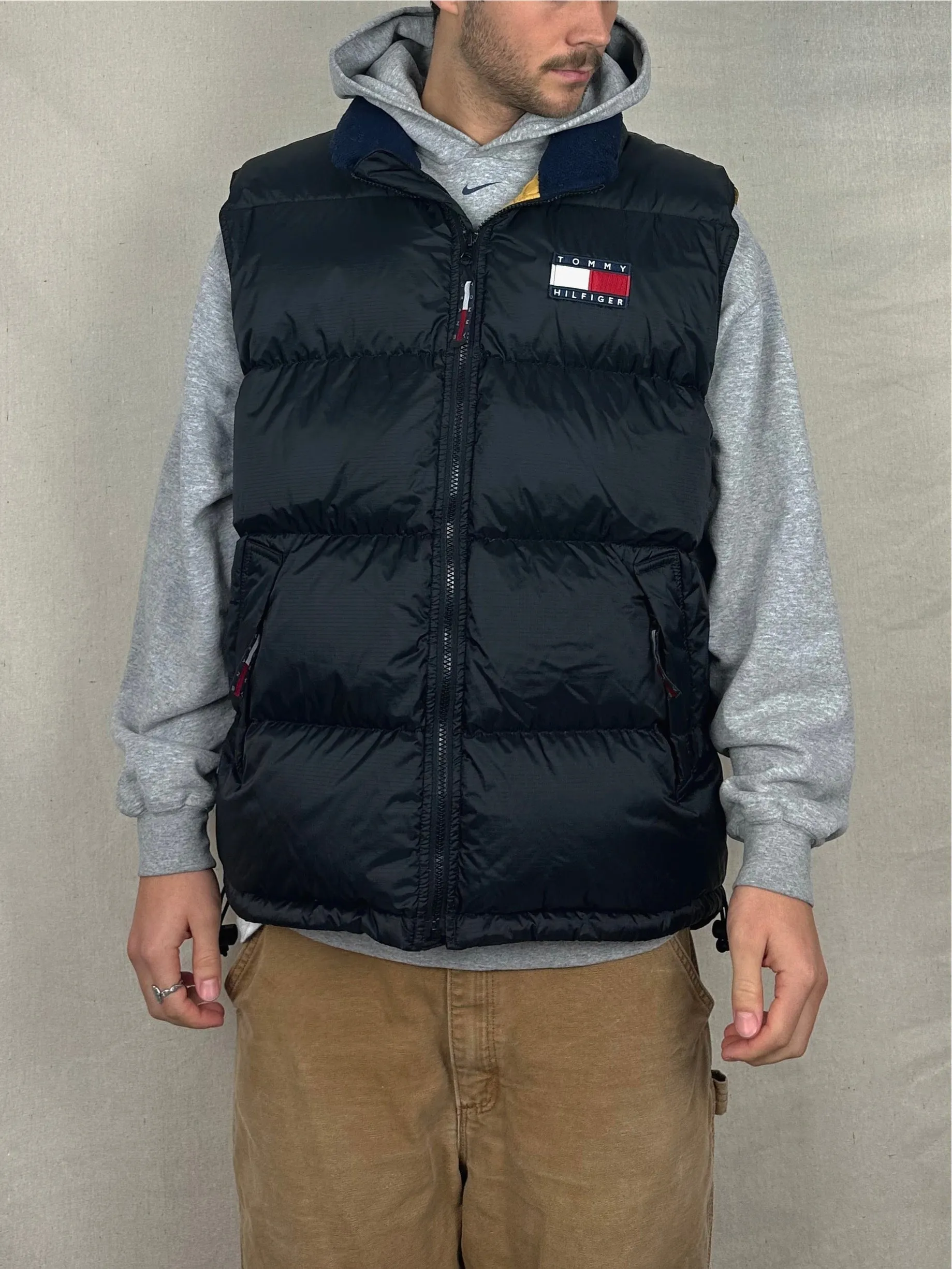 90's Tommy Hilfiger Embroidered Vintage Puffer Vest Size XL