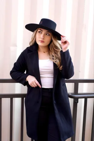 Alicia Black Long Jacket