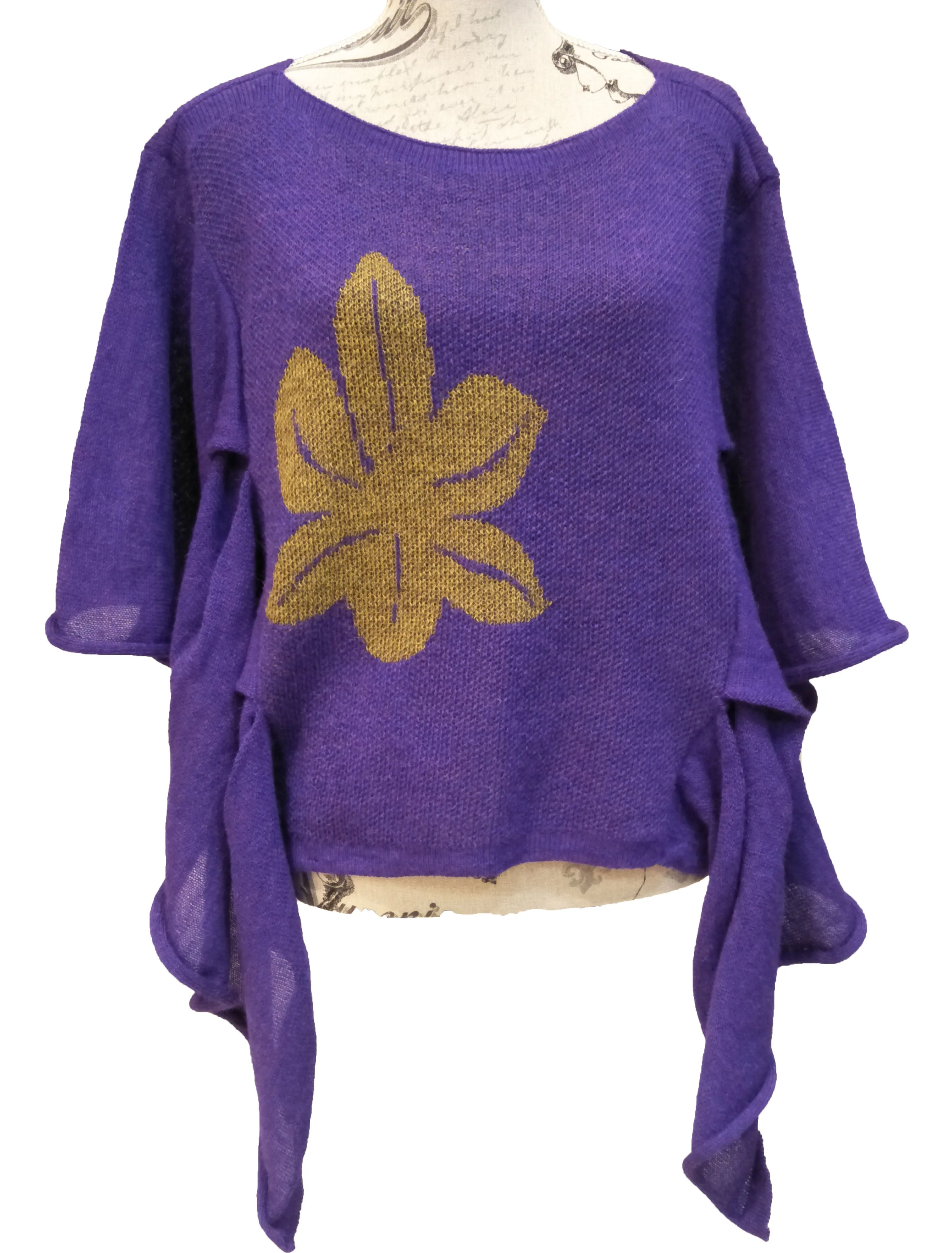 Alpaca Poncho Carnation