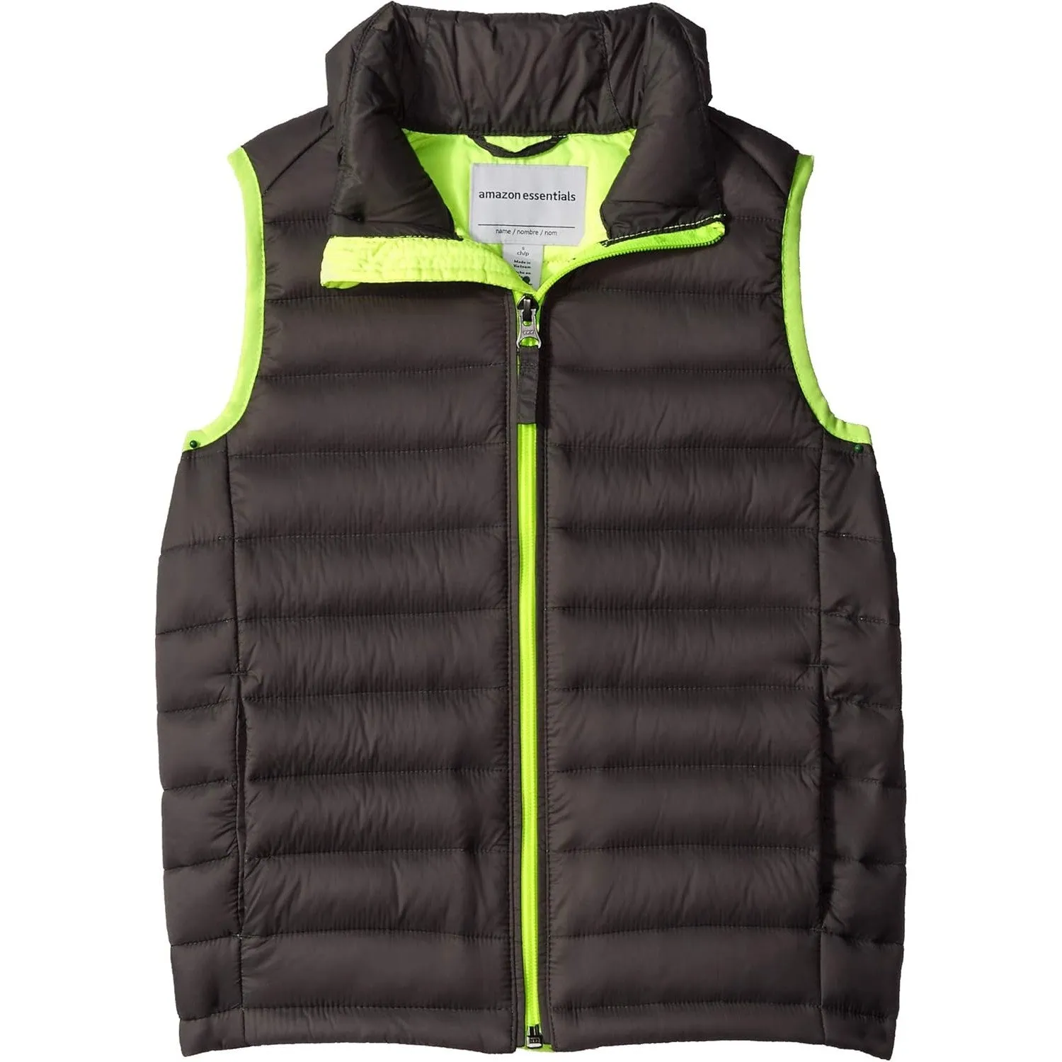 Amazon Essentials Boys and Toddlers' Lightweight Water-Resistant Packable Puffer Vest