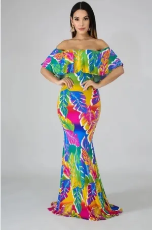 Amrezy Multi-Color Print Dress