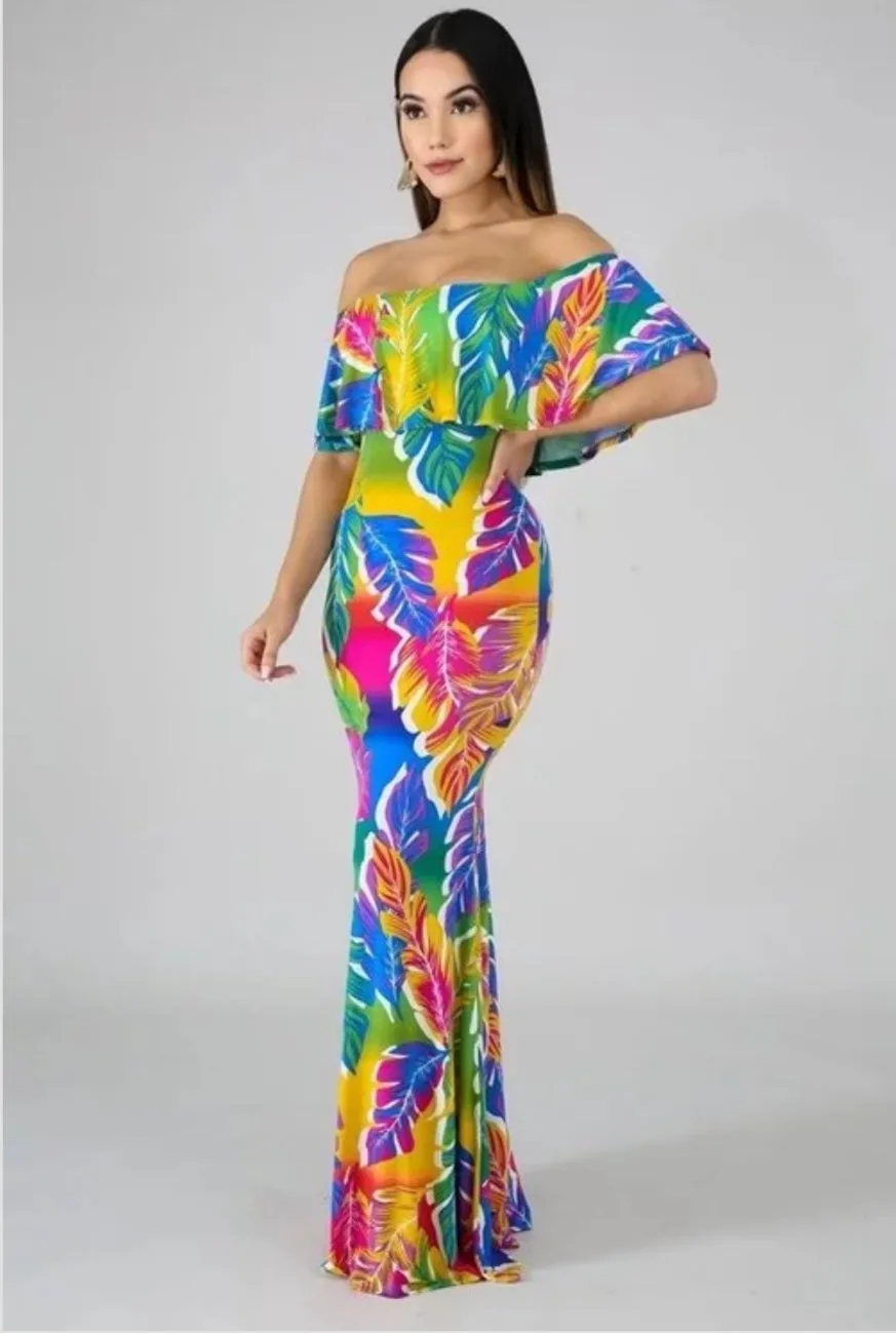 Amrezy Multi-Color Print Dress