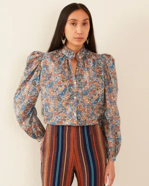 Annabel Liberty Blue Shirt