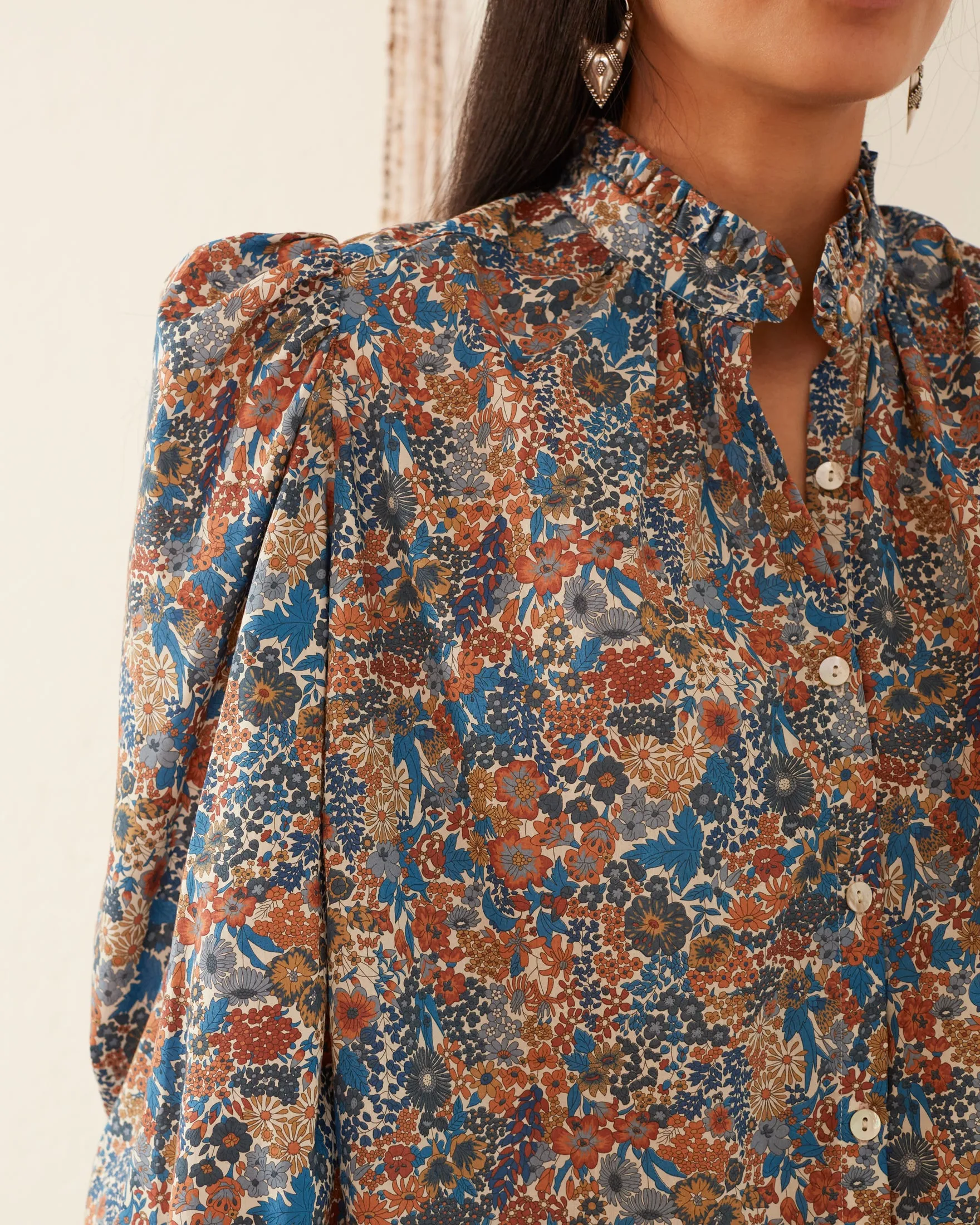 Annabel Liberty Blue Shirt