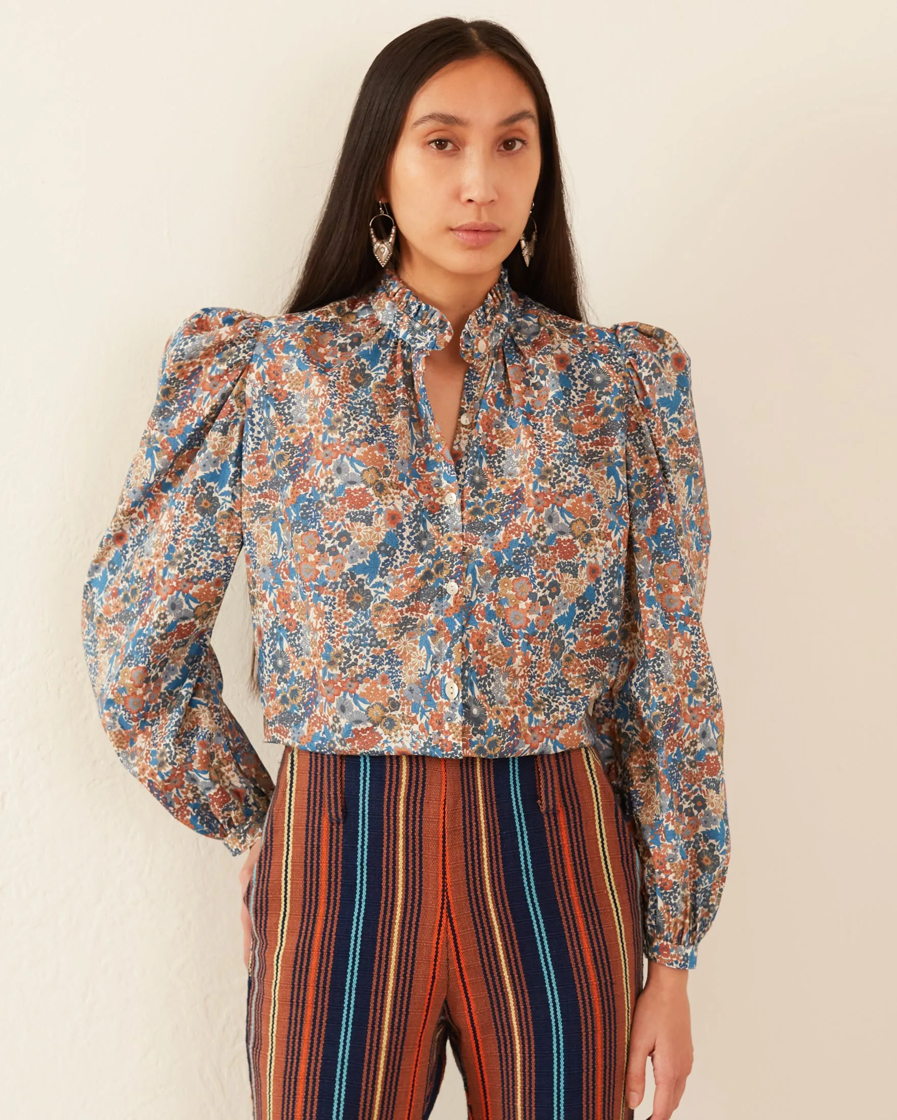 Annabel Liberty Blue Shirt