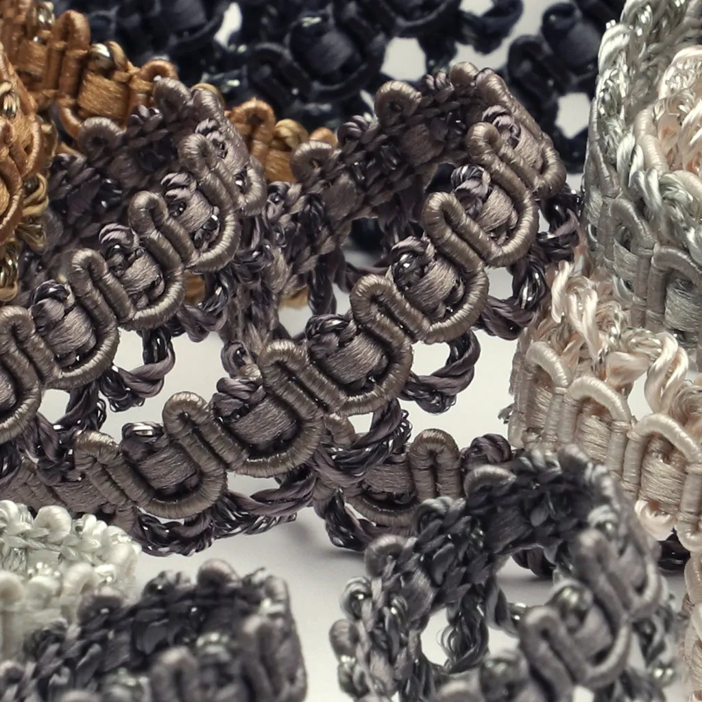 Antique Metallic Trimming Braid #35 Brown