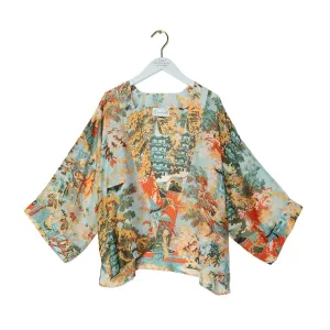 Aqua China Tree Kimono