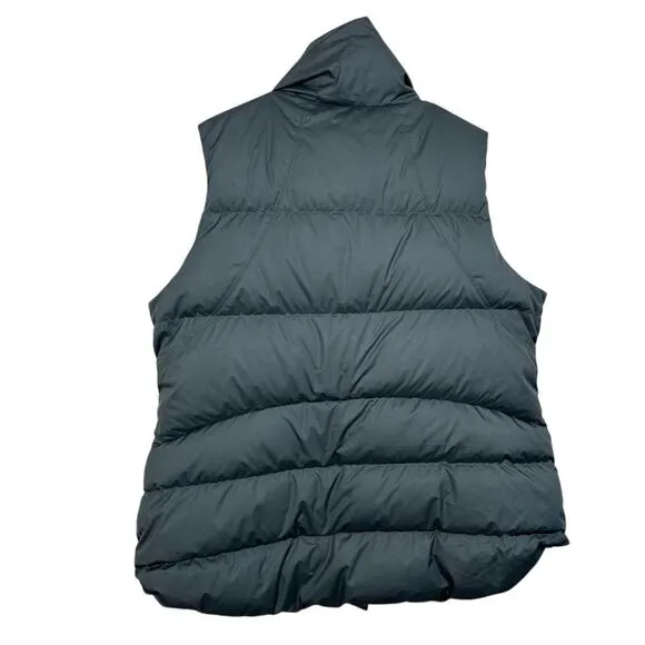 ATHLETA Downtown Vest Metropolis Gray Down Blend Puffer Vest 1X Zippered Pockets
