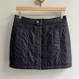 [athleta] toasty buns insulated quilted puffer mini skirt black 4