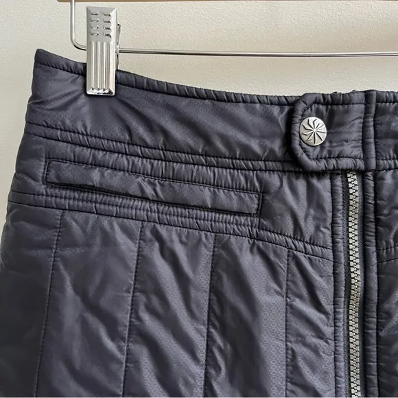 [athleta] toasty buns insulated quilted puffer mini skirt black 4