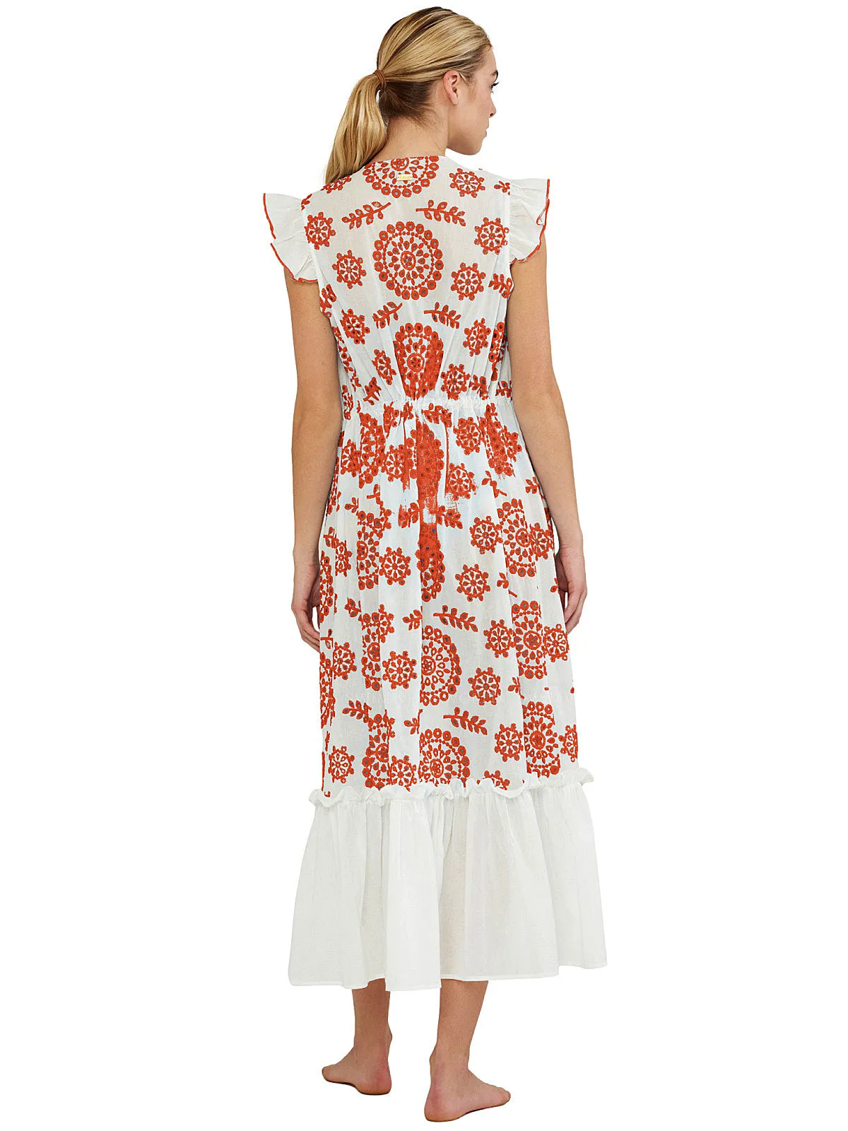 Azalea Ruffled Sleeves Kaftan ::RET