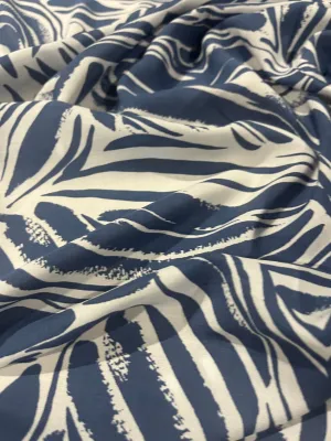 B01 1701 cotton voile bicolor indigo print