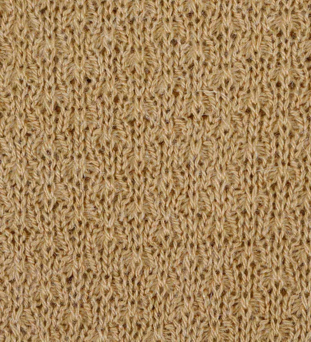 Baby Alpaca Sweater Draped Poncho Camel
