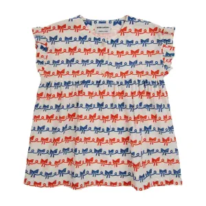 Baby Ribbon Bow All Over Woven Dress
