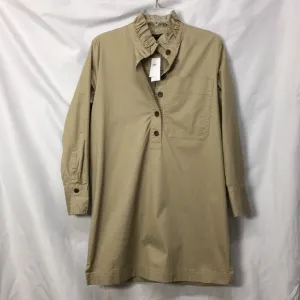 Banana Republic Women’s Tan Button Long Sleeve MIDI Dress Size S NEW With Tags