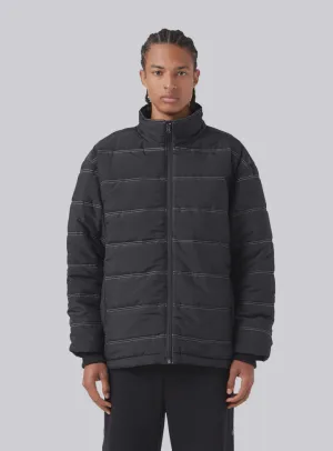 Barney Cools Railed Puffer Jacket - Black