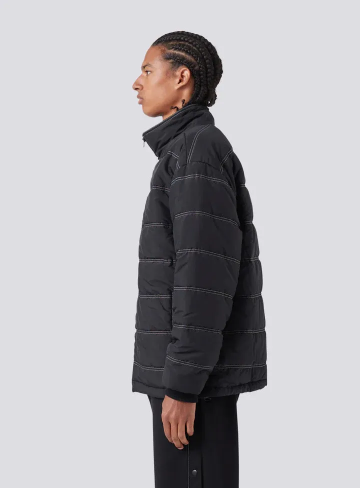 Barney Cools Railed Puffer Jacket - Black