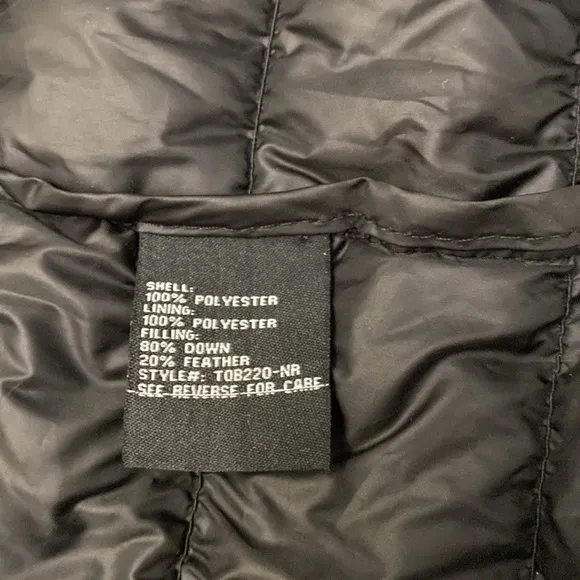 Be Boundless Bomber Puffer Vest  Black size small