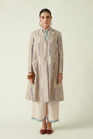 Beige Mentha Long Jacket