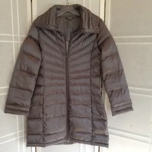 BERNARDO goose down gray puffer coat