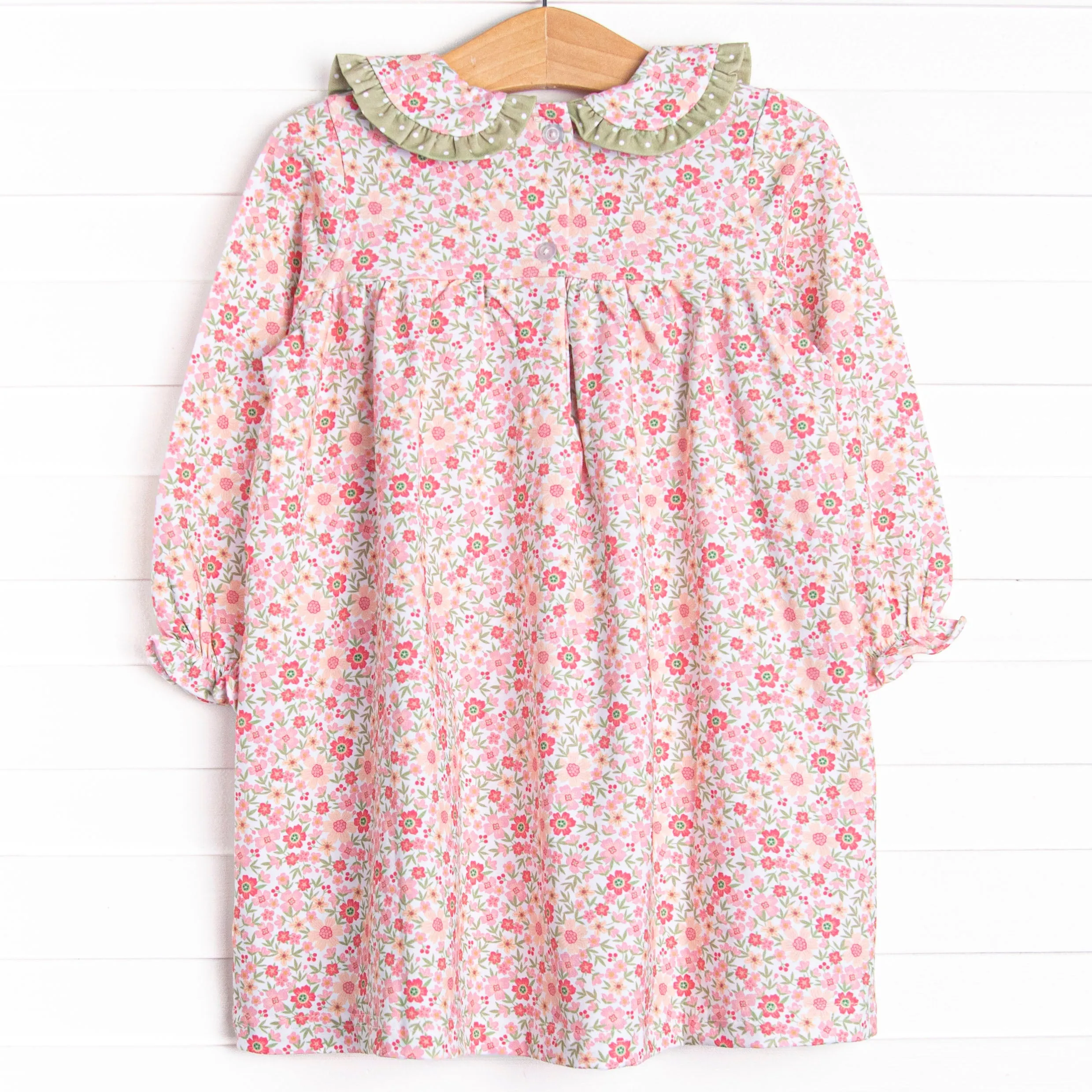 Berry Blitz Blooms Dress, Green