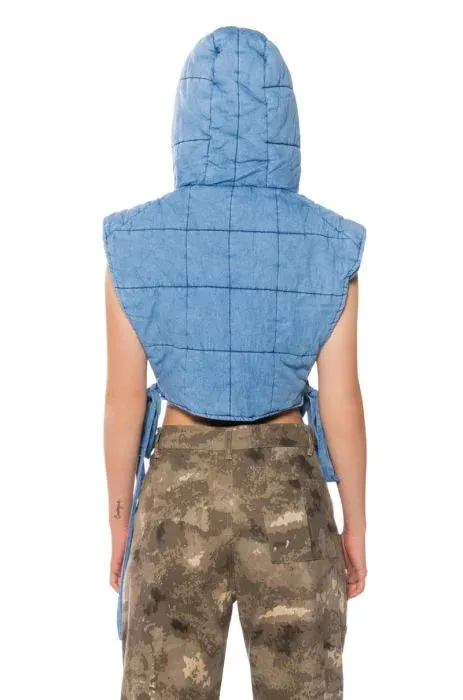Big City Girl Denim Puffer Vest