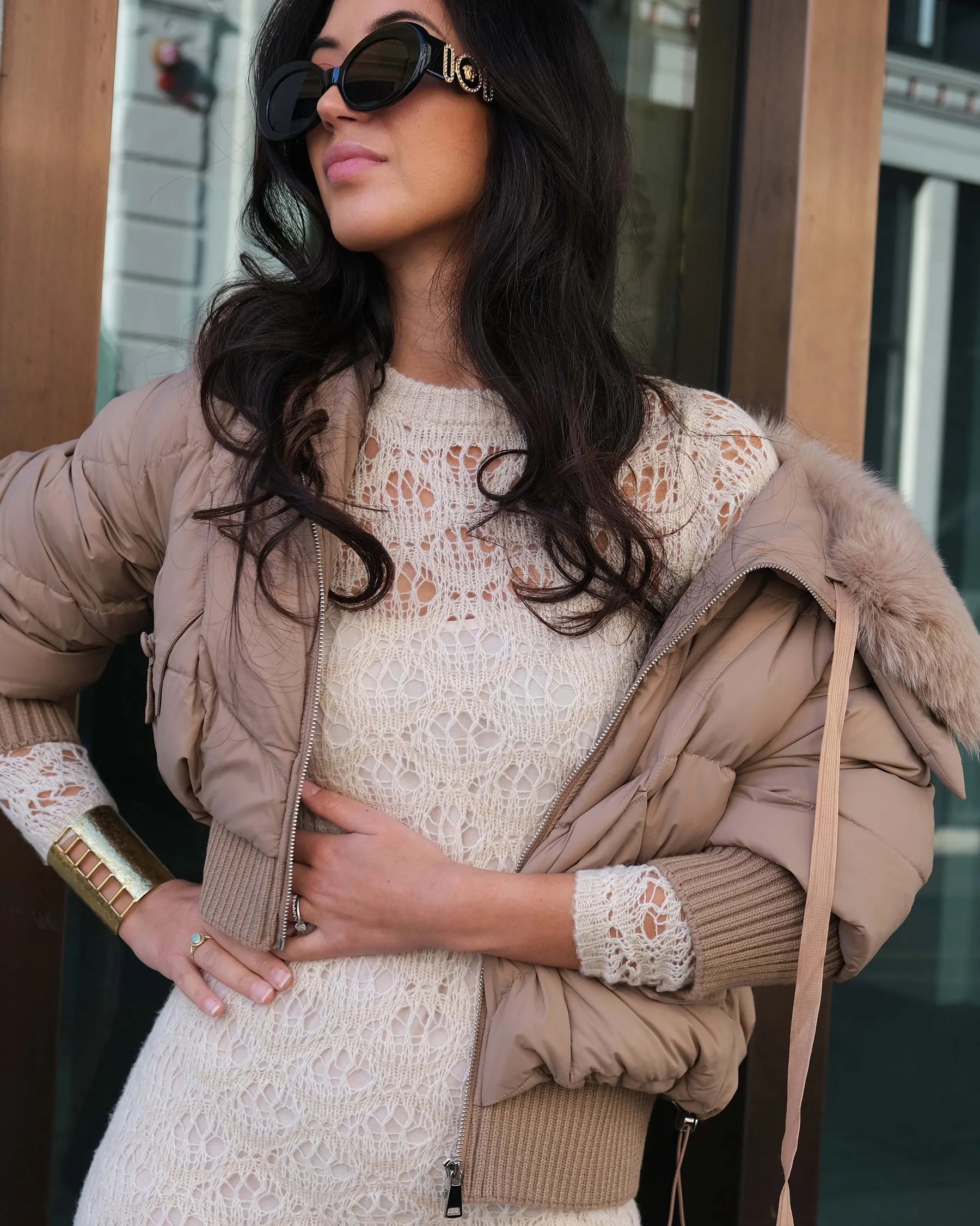 Billie Puffer in Latte