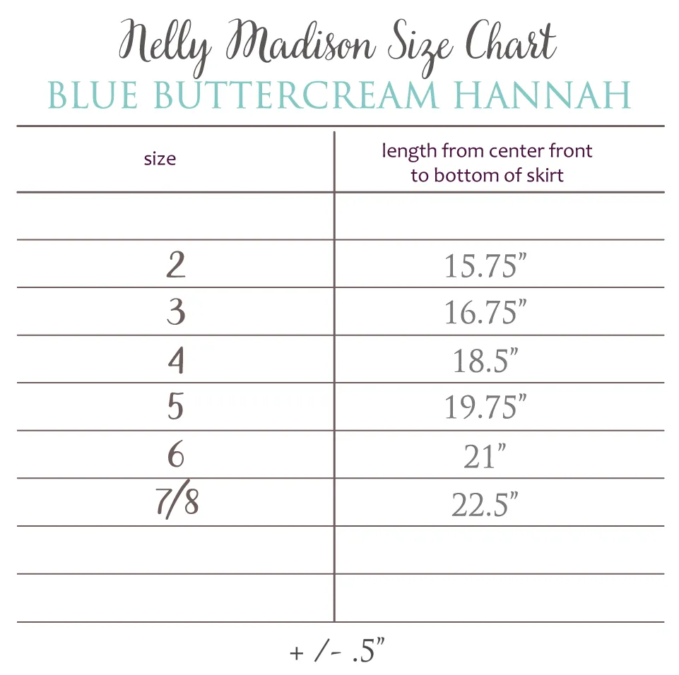 Blue Buttercream Hannah Dress