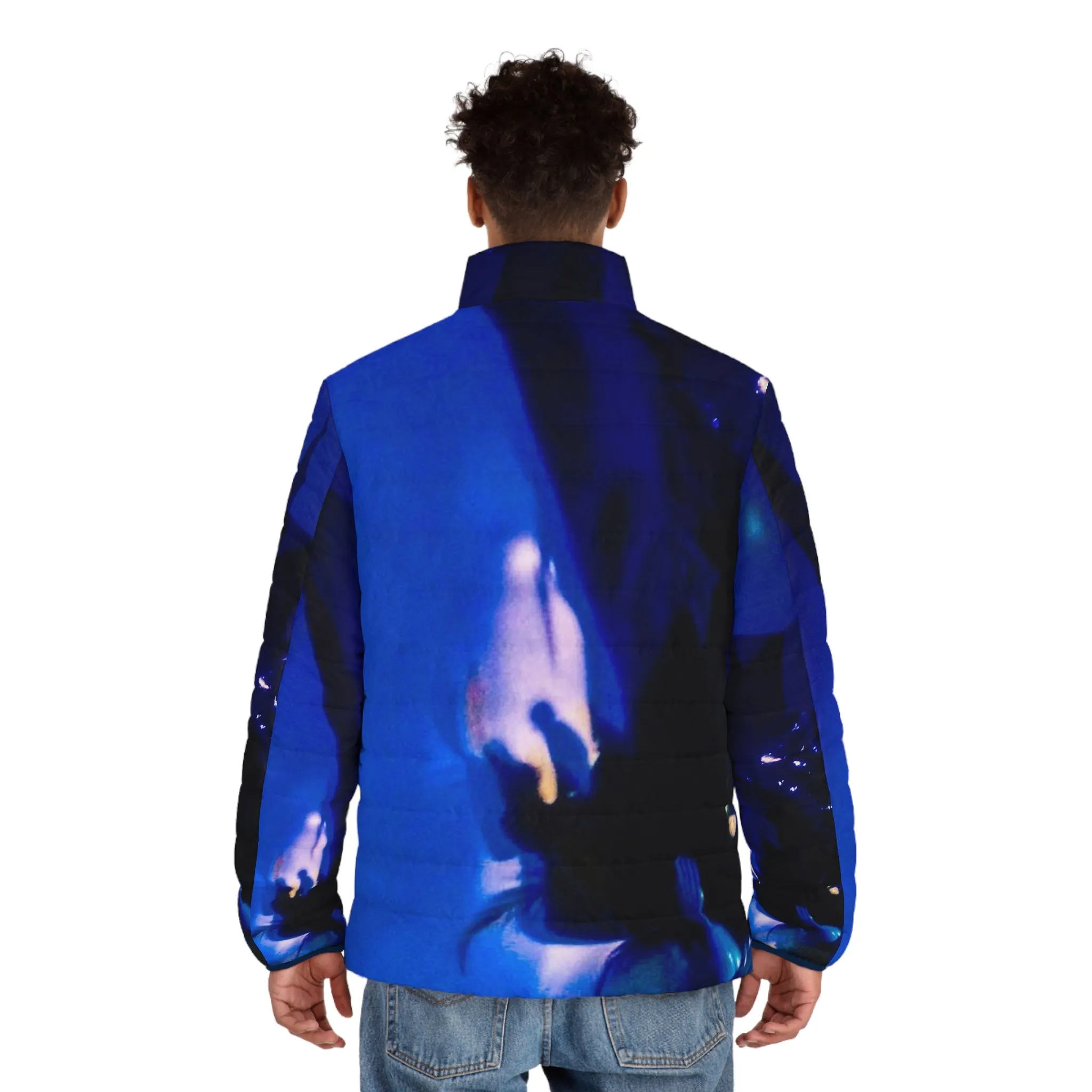 Blue Indigo Puffer Jacket