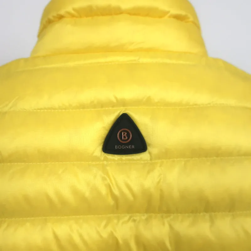 Bogner Down Puffer Vest Yellow Size Extra Small