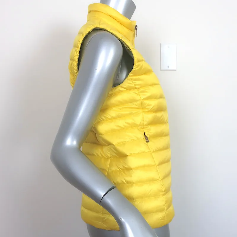 Bogner Down Puffer Vest Yellow Size Extra Small