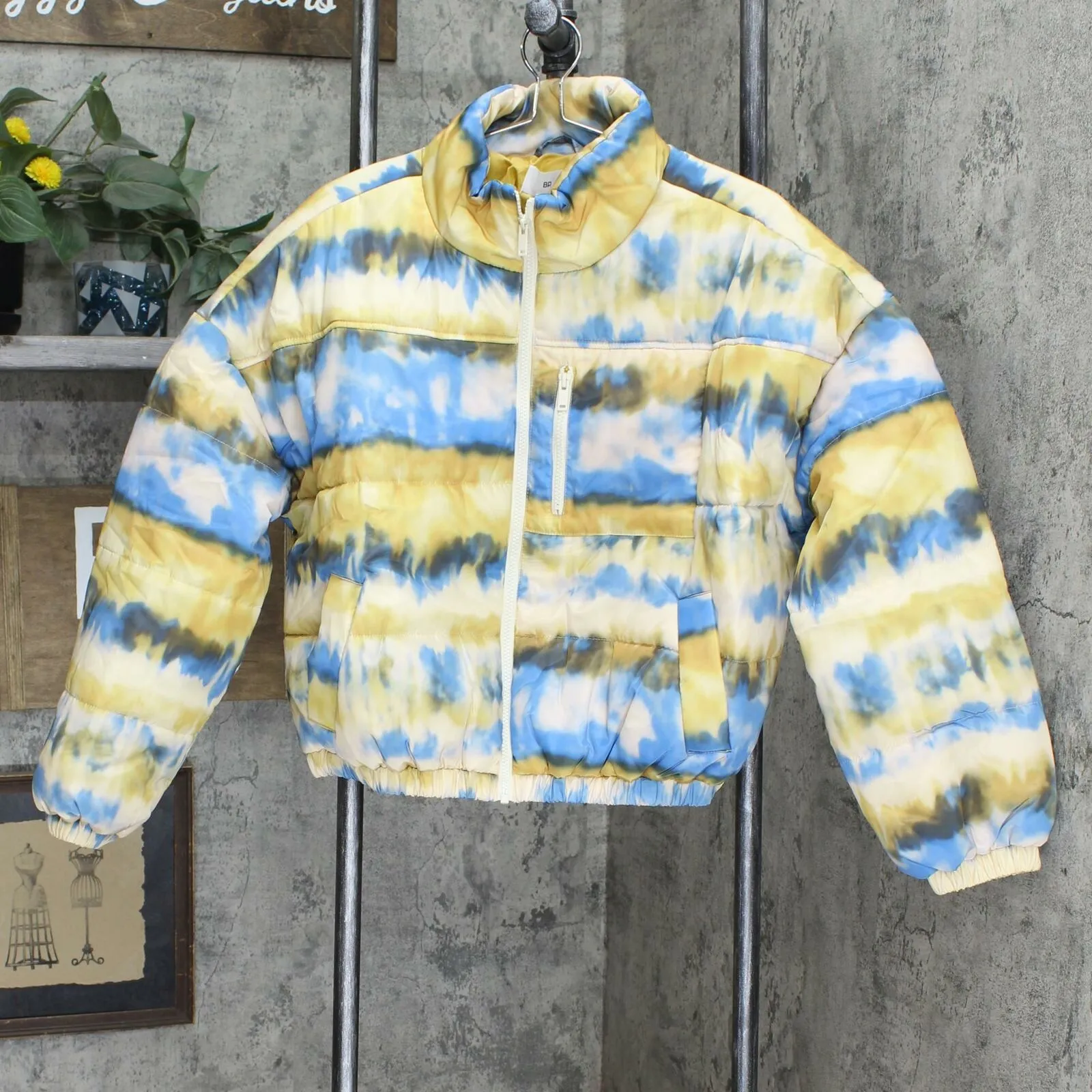 BP. Women's Zip Pocket Puffer Jacket
