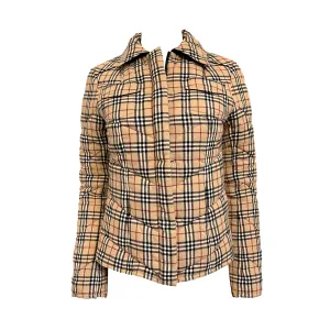 Burberry Classic Plaid Puffer Jacket
