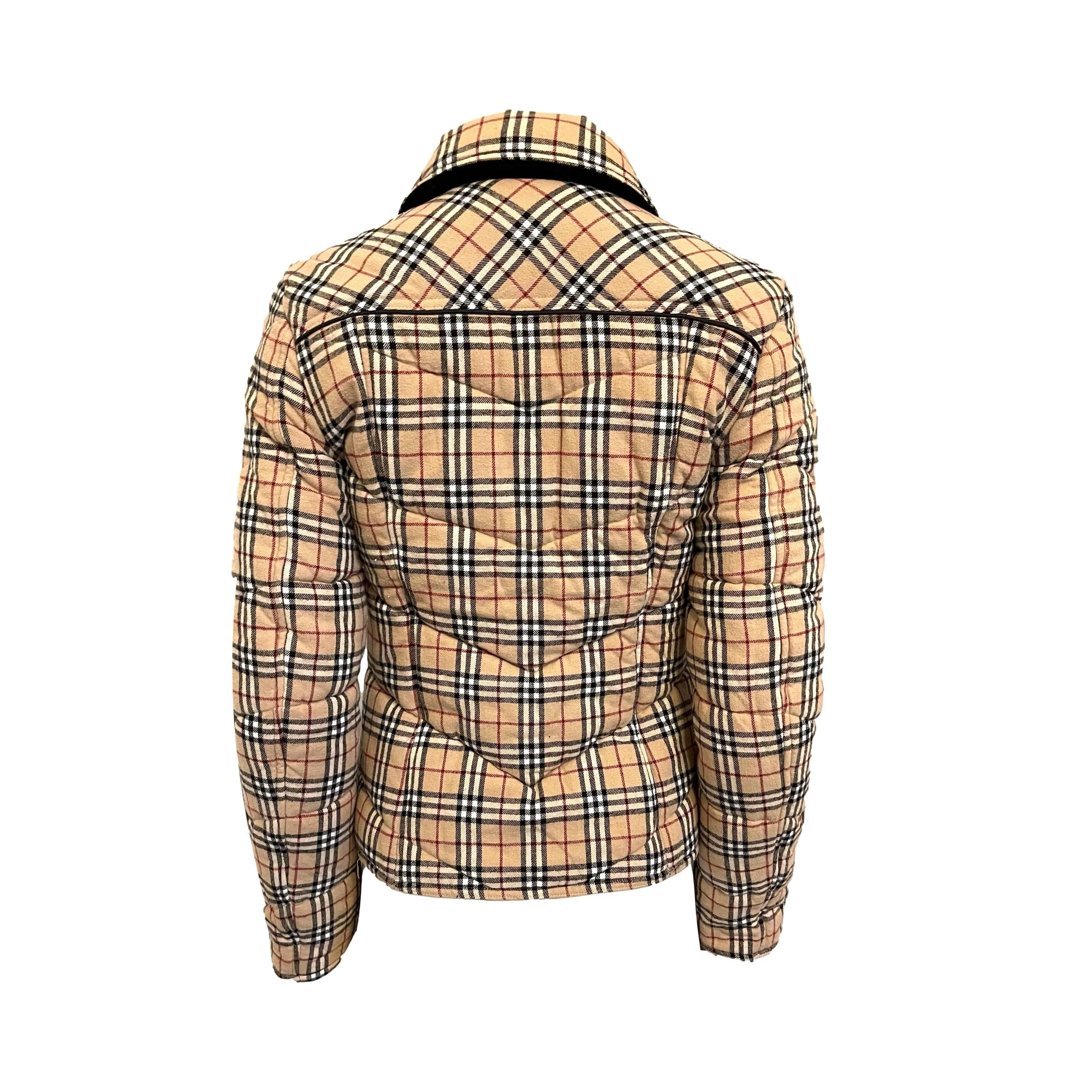 Burberry Classic Plaid Puffer Jacket