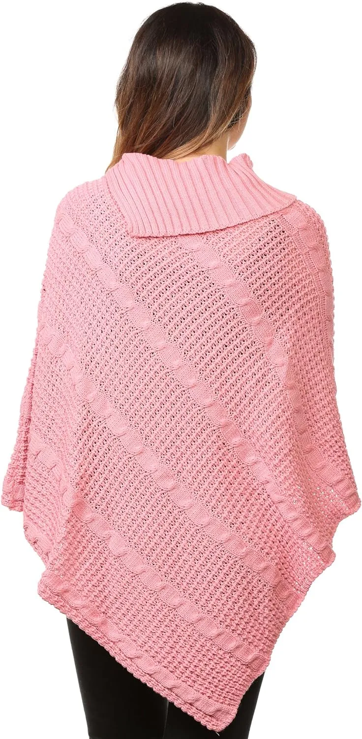 Button Knitted Poncho