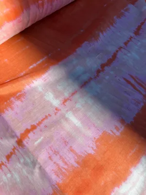 C02 Charlotte 010 cotton voile tie-dye Pink-Orange