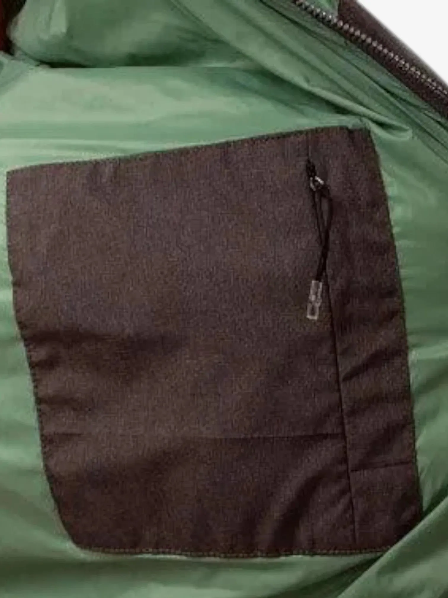 Campera Quiksilver Wolf Shoulders Gris Oscuro Verde