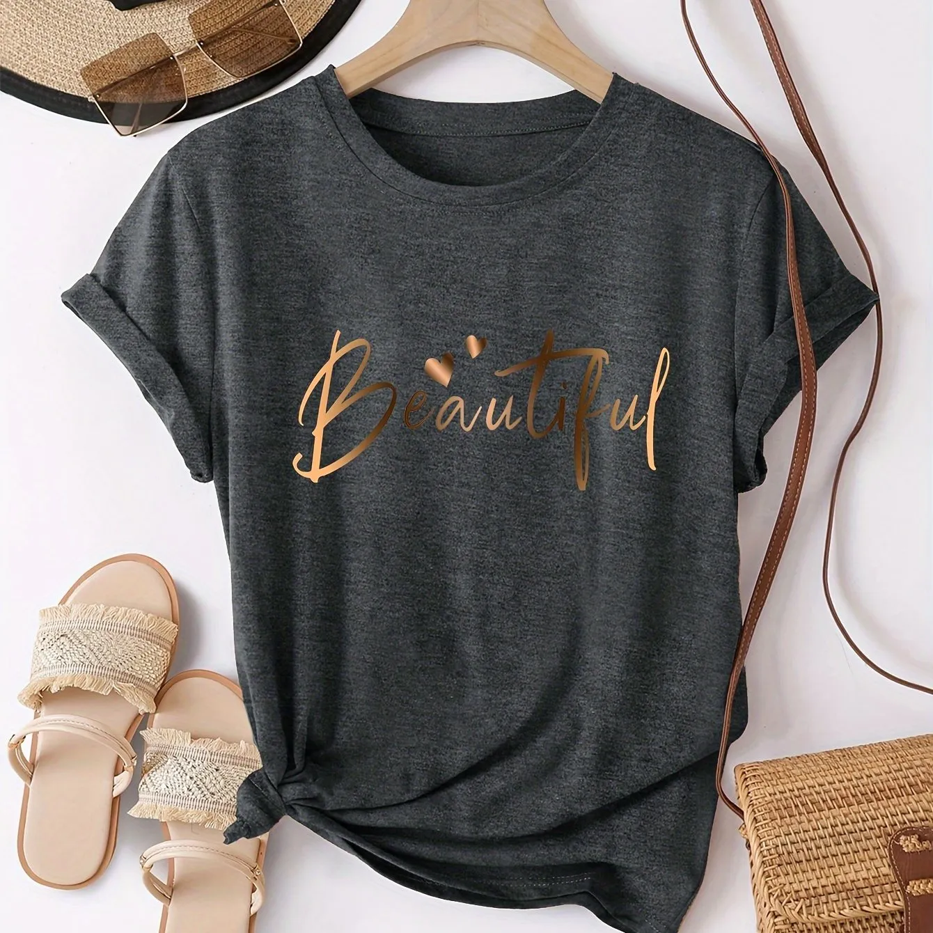 Casual T-Shirt - Relaxed Fit & Soft Cotton Blend