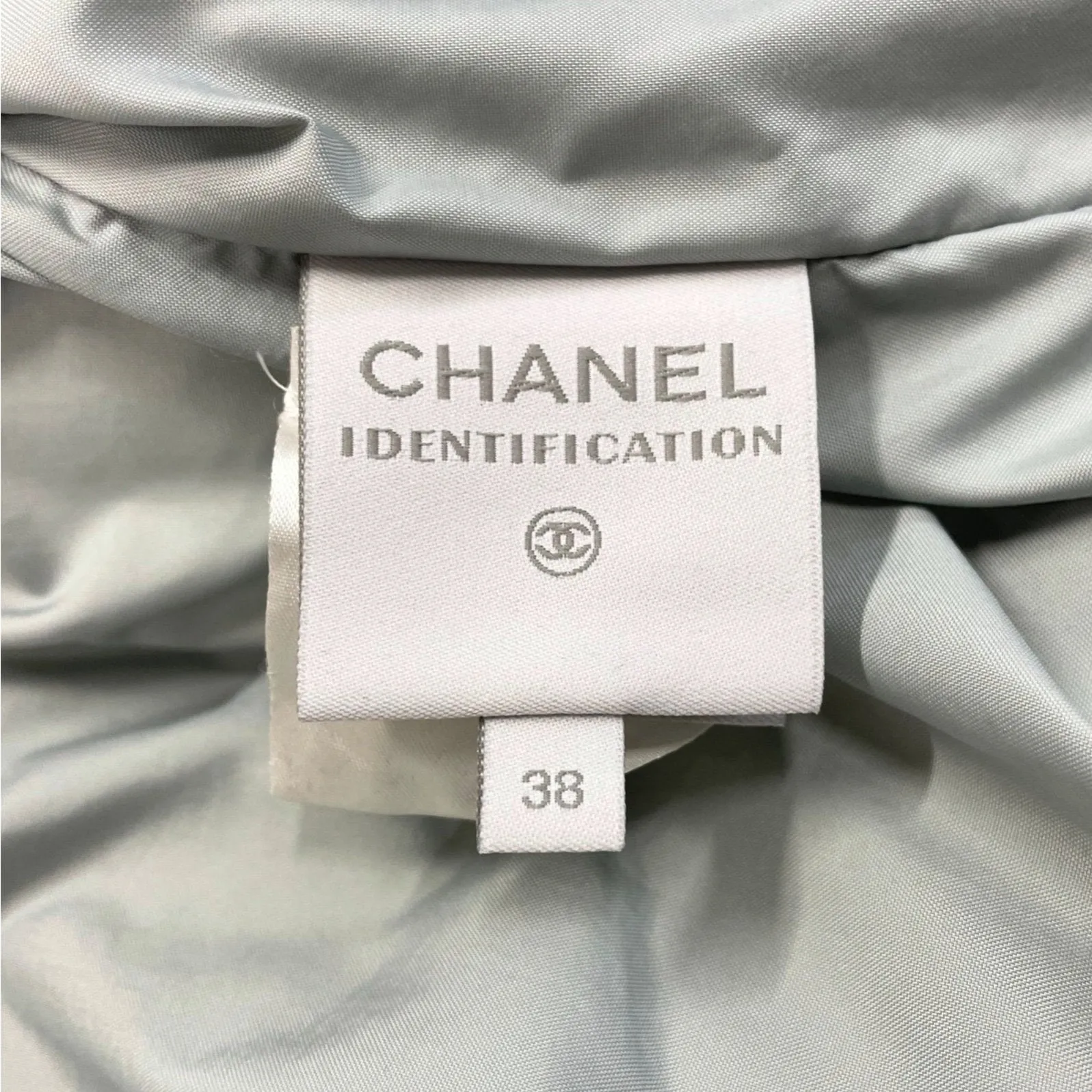 Chanel White Quilted Puffer Jacket