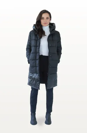 CHEPSTOW long black puffer jacket
