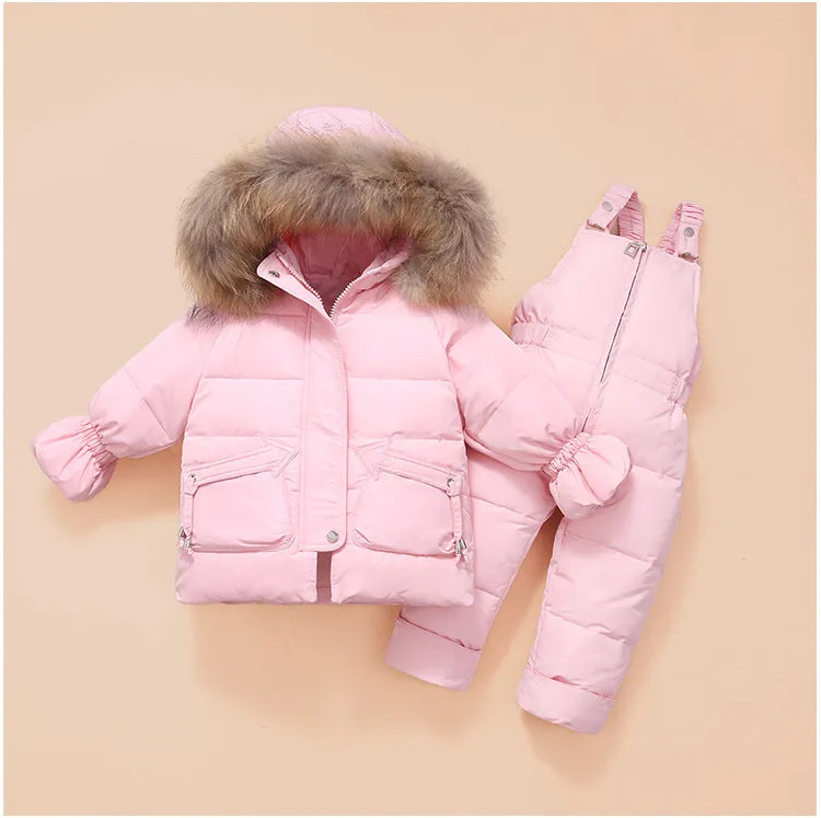 Children'S Down Jackets, Baby Down Suits, Two-Piece Winter Suits For Boys And Girls