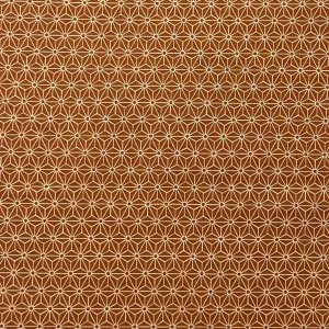 Classic Asanoha Burnt Gold - Cotton Print Fabric - $30 Per Metre