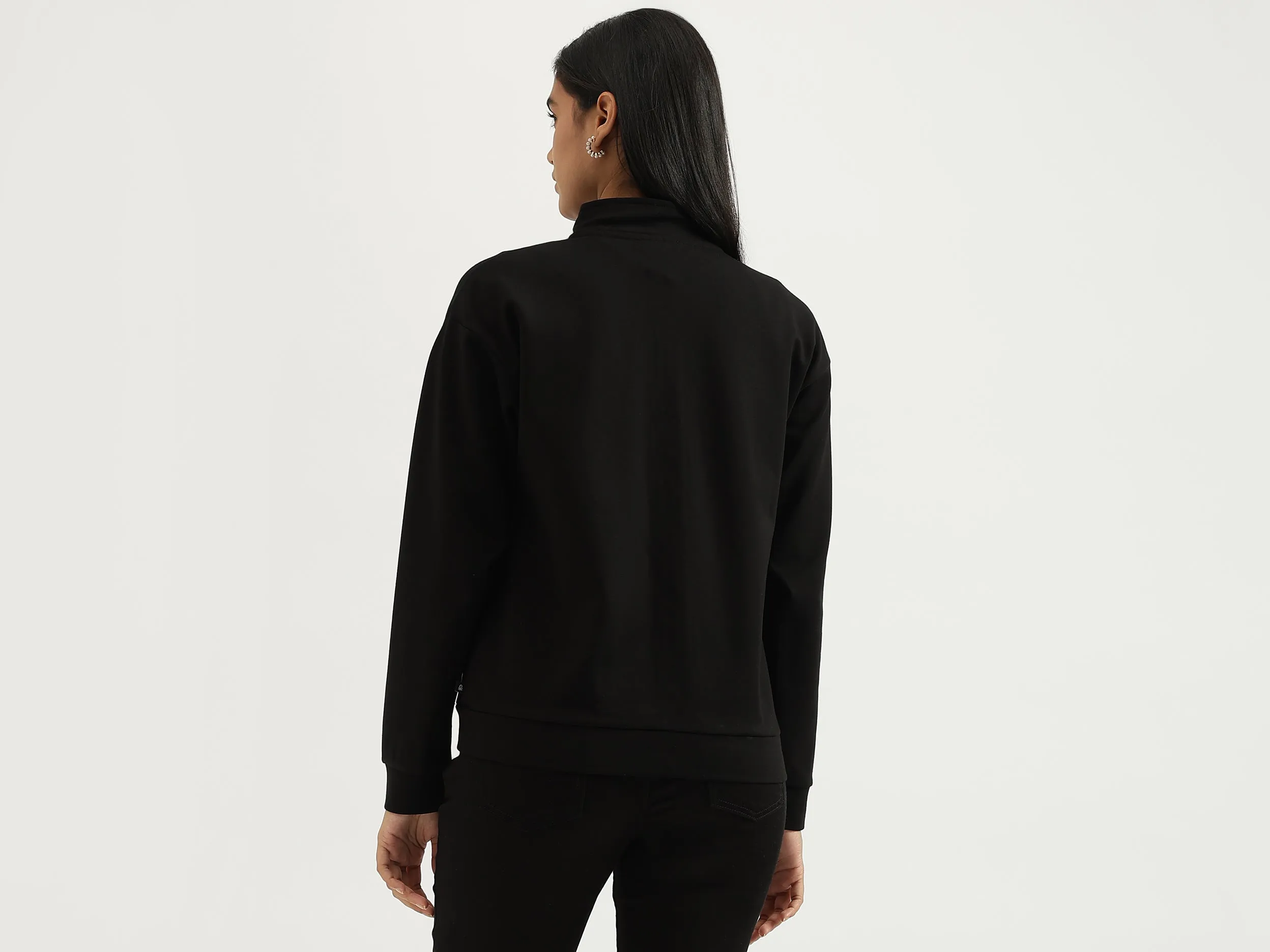 Collared Neck Solid Jackets