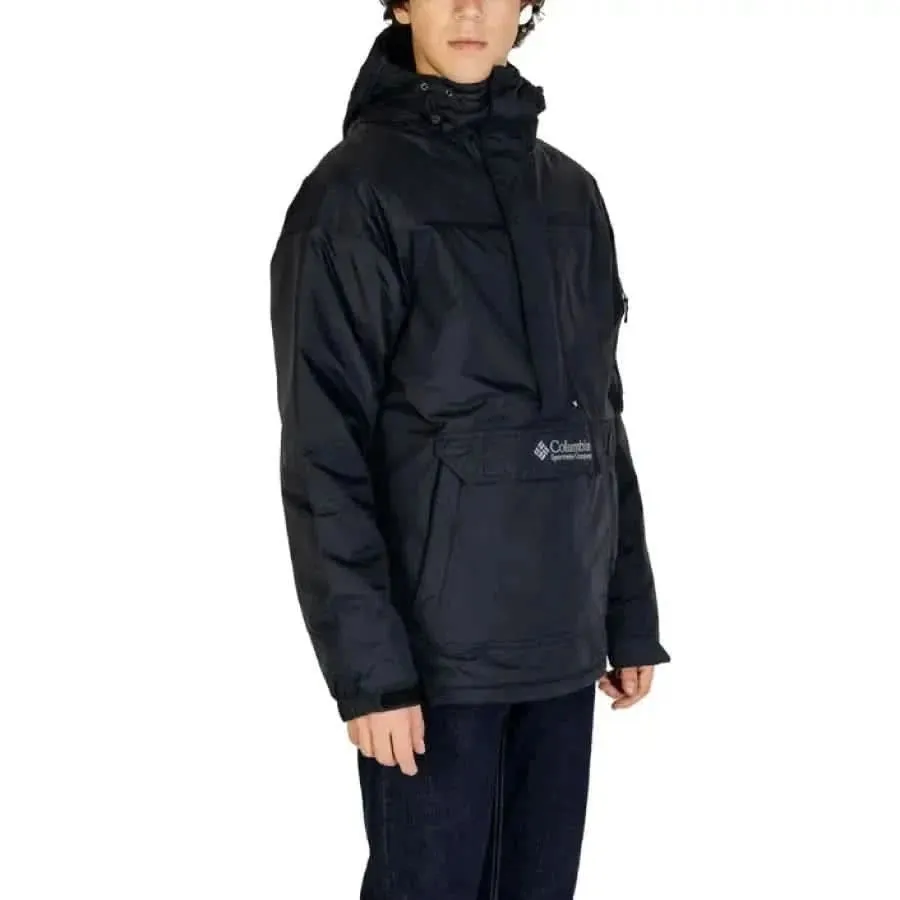 Columbia Men's Black Long Hooded Jacket