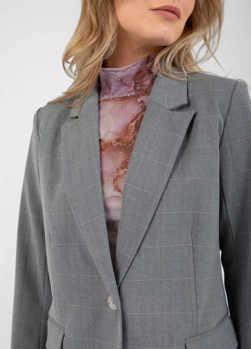 COSTER - Relaxed Blazer GREY CHECK