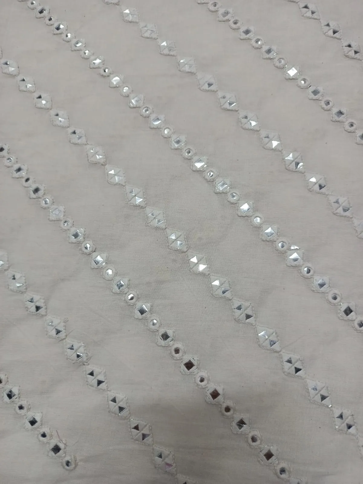 Cotton Embroidered Fabric